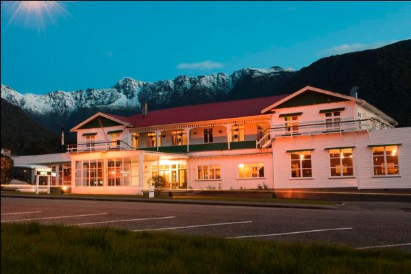 Fox Glacier Exterior by Night